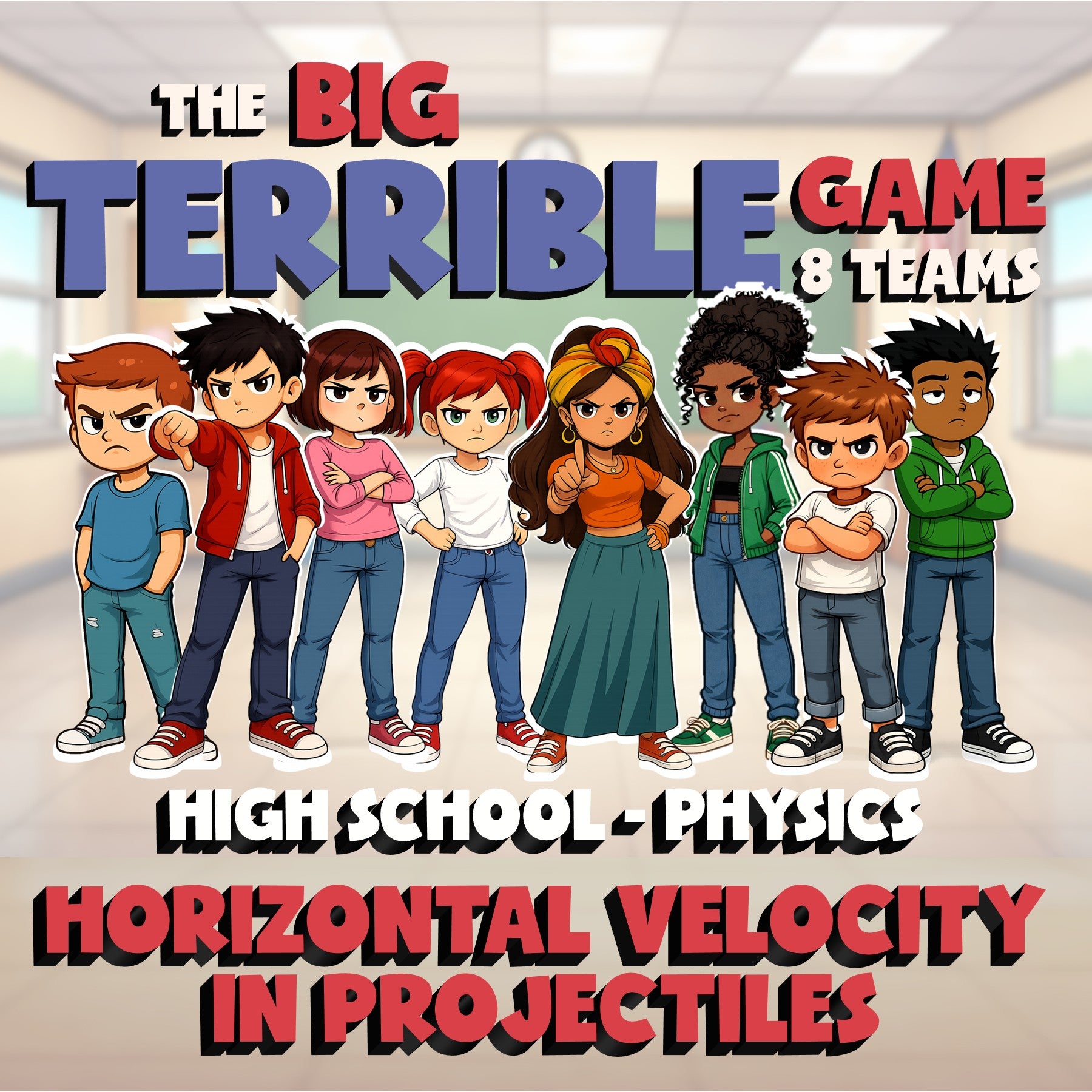 Horizontal Velocity in Projectiles BIG TERRIBLE GAME - Physics Science Review