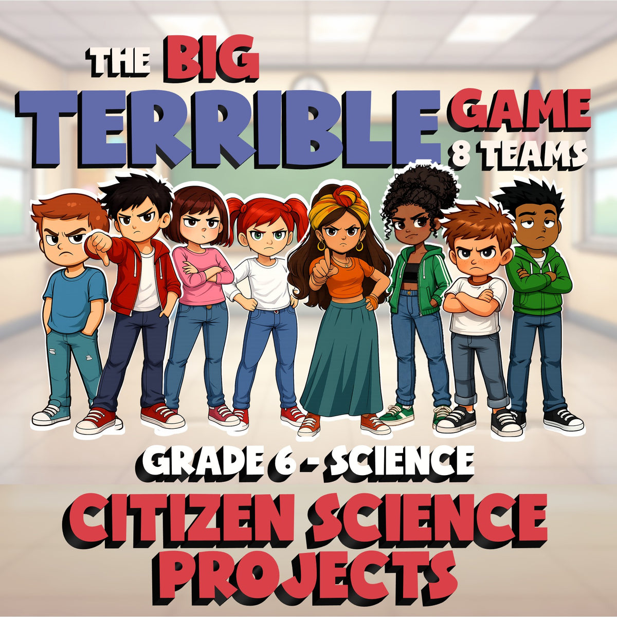 Citizen Science Projects BIG TERRIBLE GAME - No Prep Grade 6 Science Review