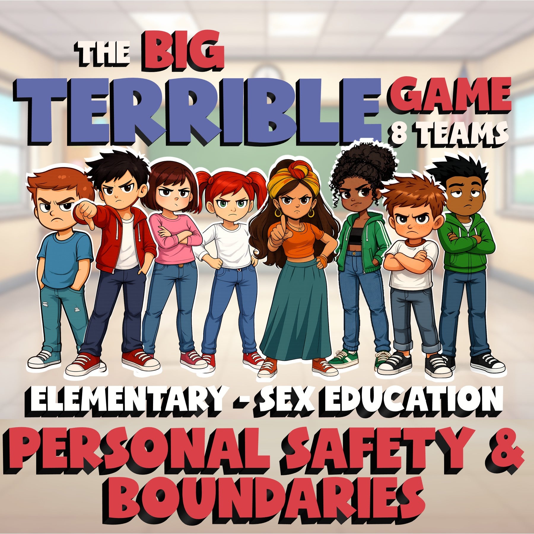 Personal Safety & Boundaries BIG TERRIBLE GAME - Elementary Sex Education Review