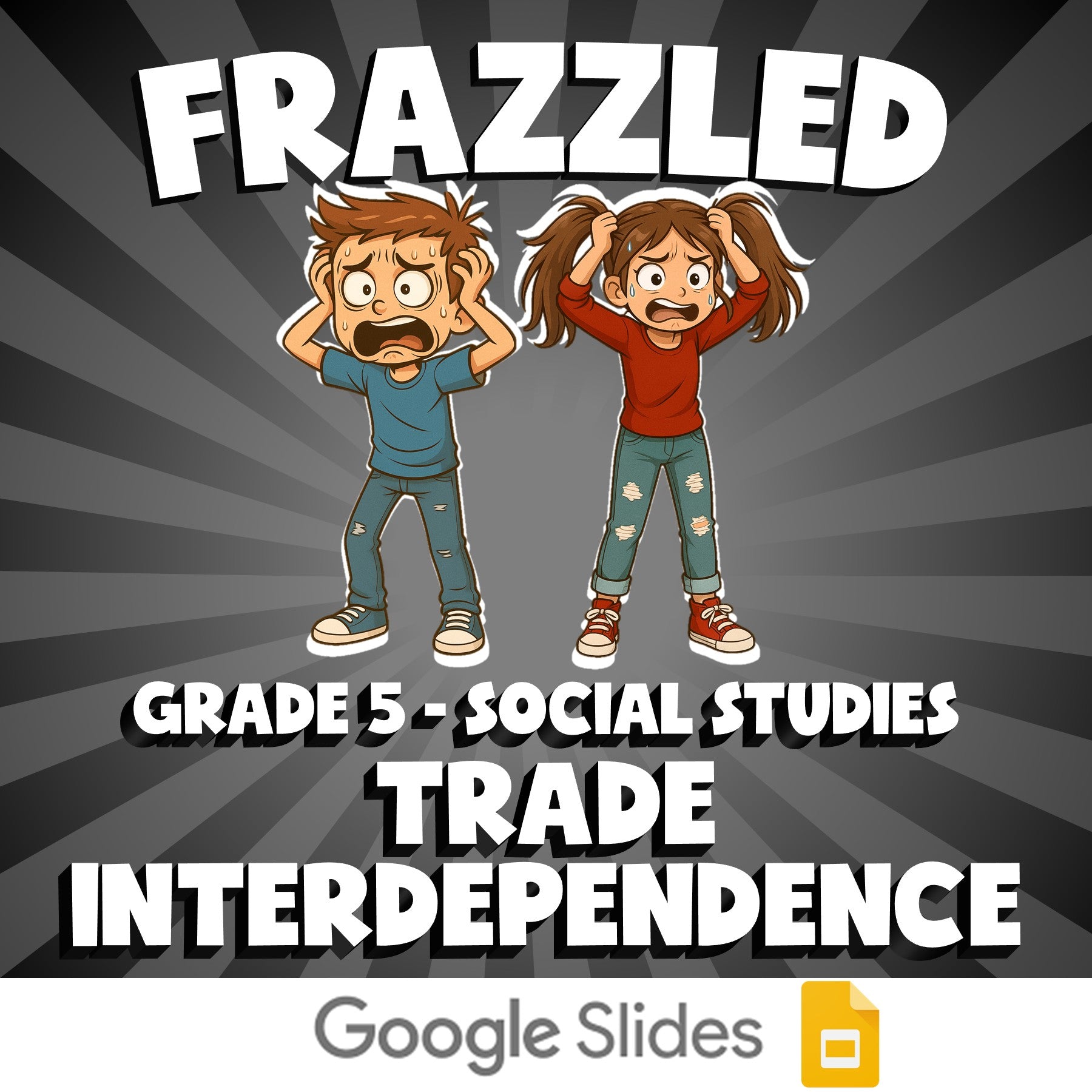 Trade Interdependence FRAZZLED Socials Game - No Prep Grade 5 Review Activity