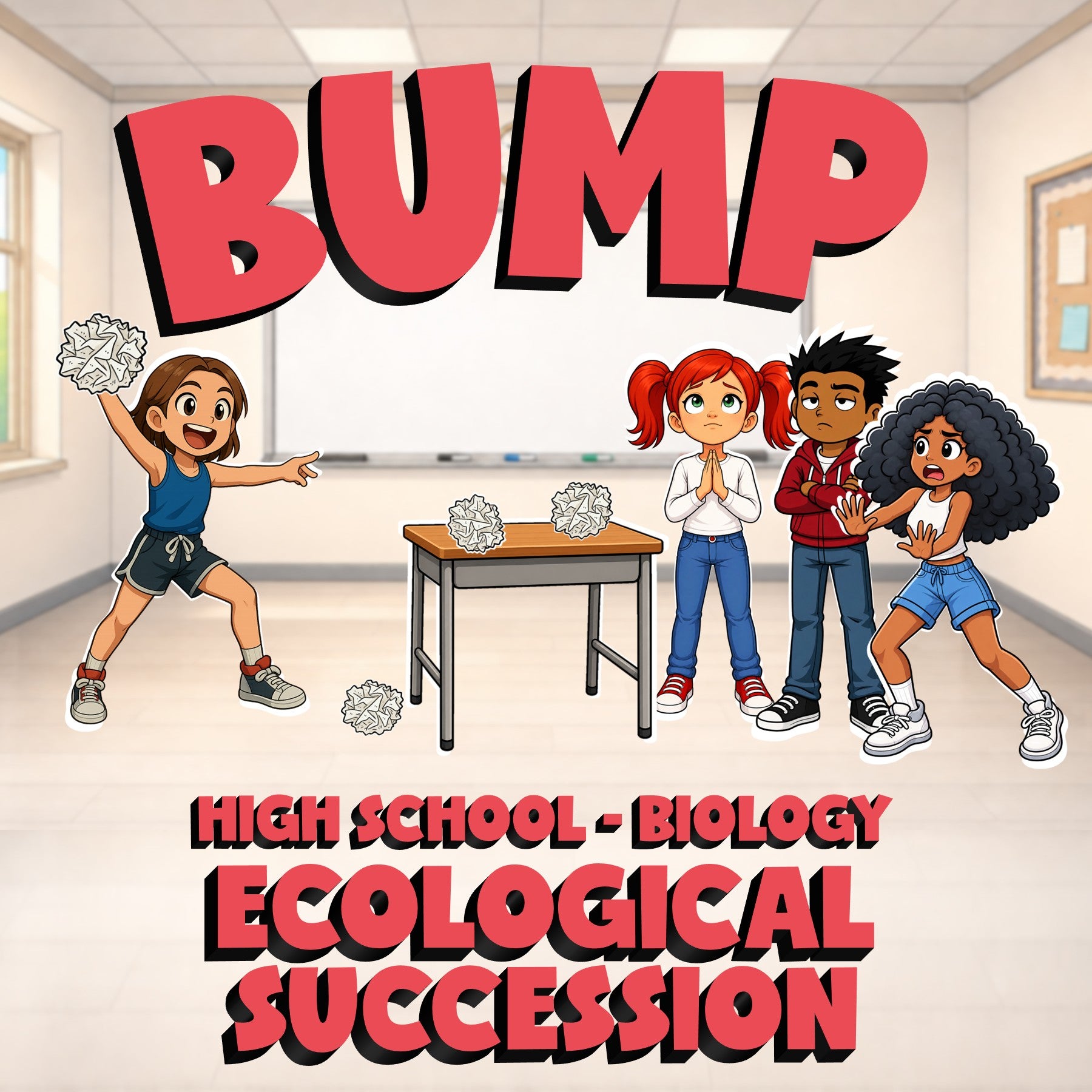 Ecological Succession BUMP Science Game - No Prep Biology Review Activity