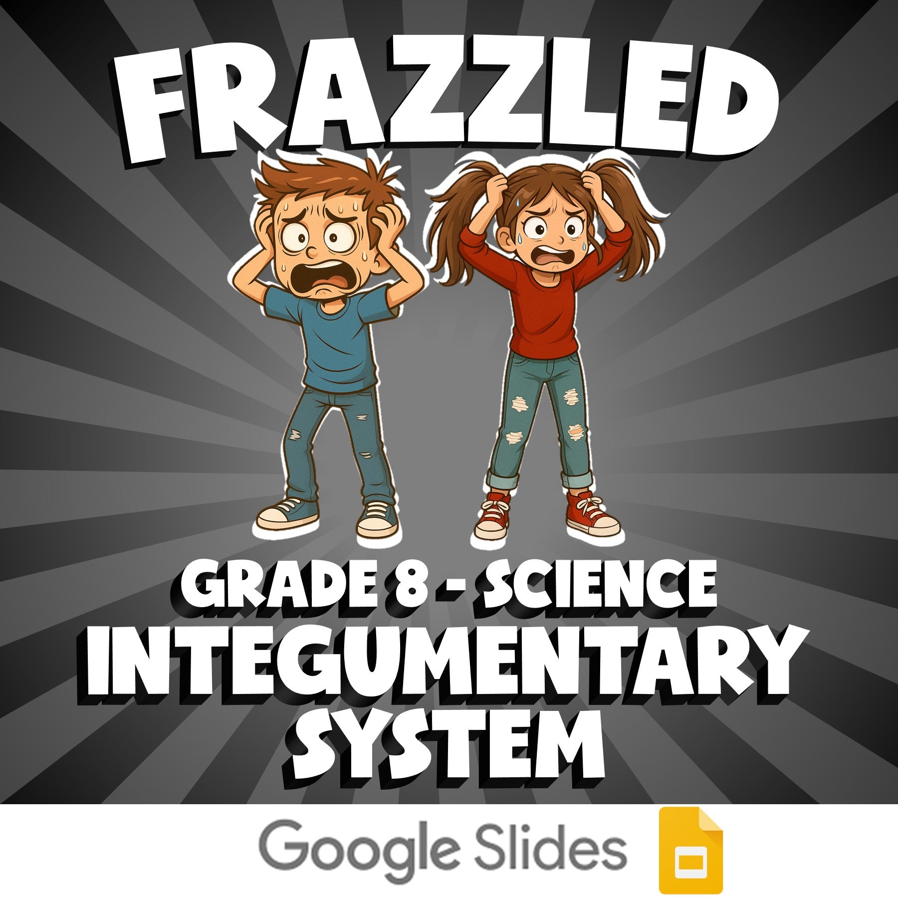 Integumentary System FRAZZLED Science Game - No Prep Grade 8 Review Activity
