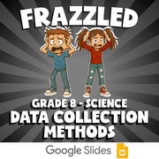 Data Collection Methods FRAZZLED Science Game - No Prep Grade 8 Review Activity