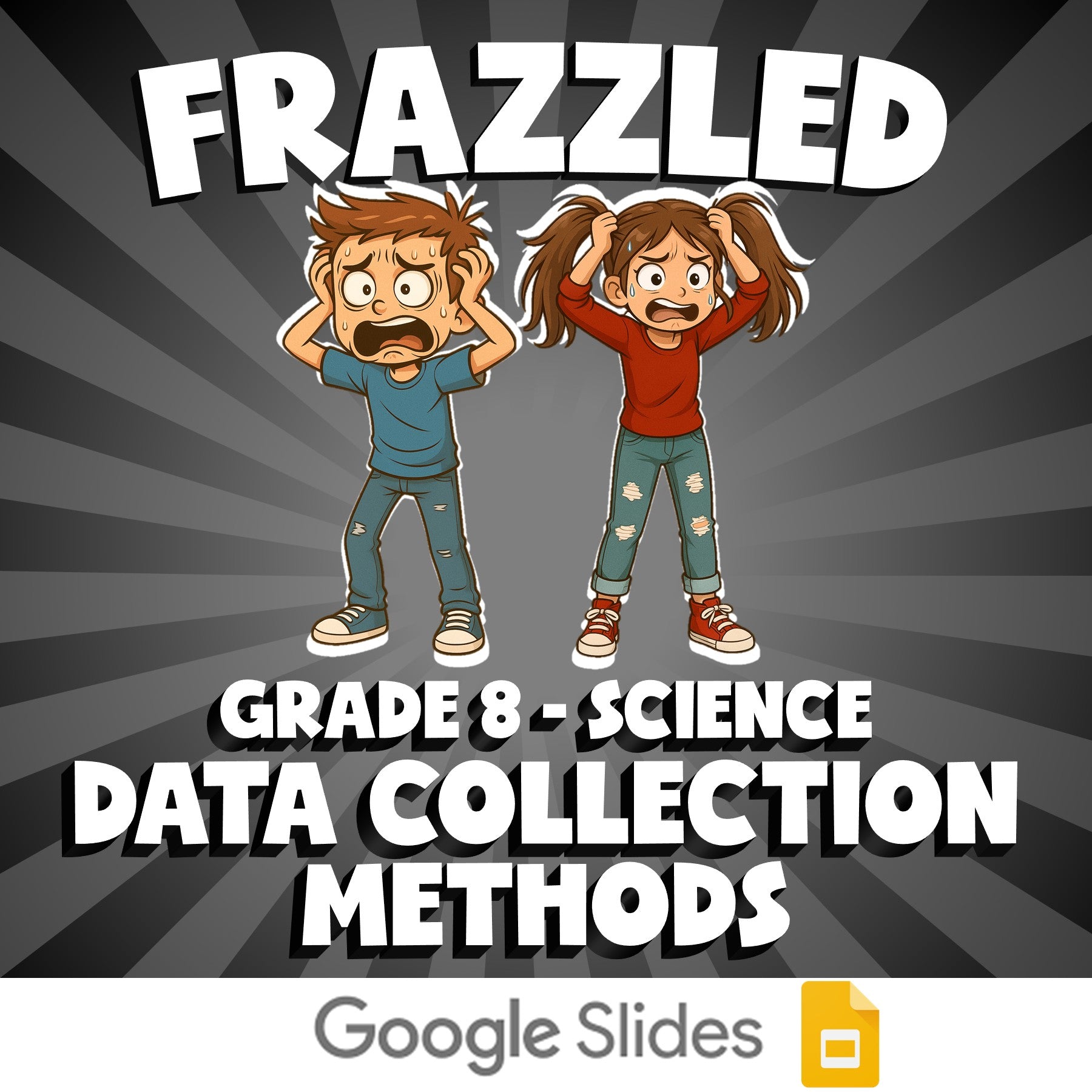 Data Collection Methods FRAZZLED Science Game - No Prep Grade 8 Review Activity