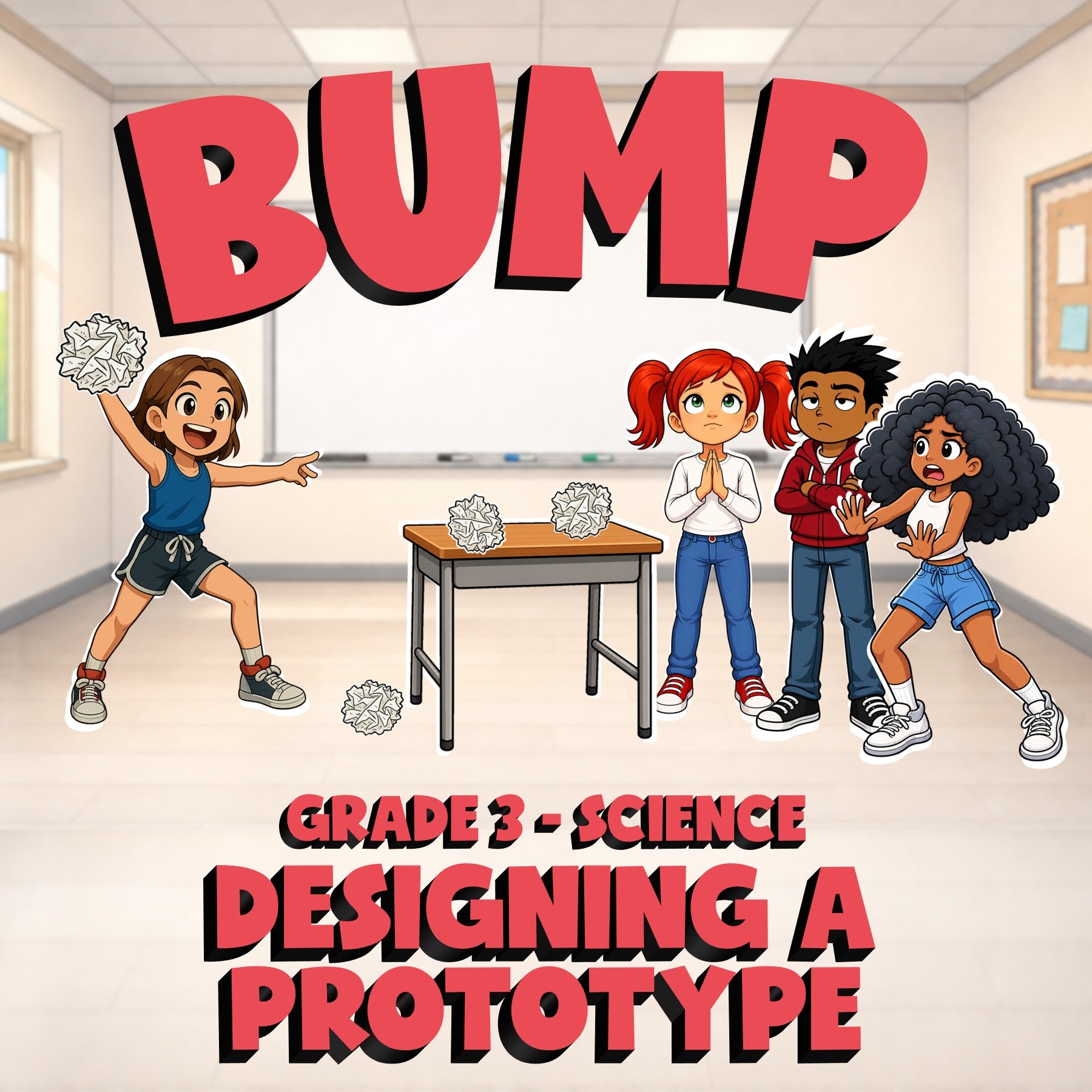 Designing a Prototype BUMP Science Game - No Prep Grade 3 Review Activity