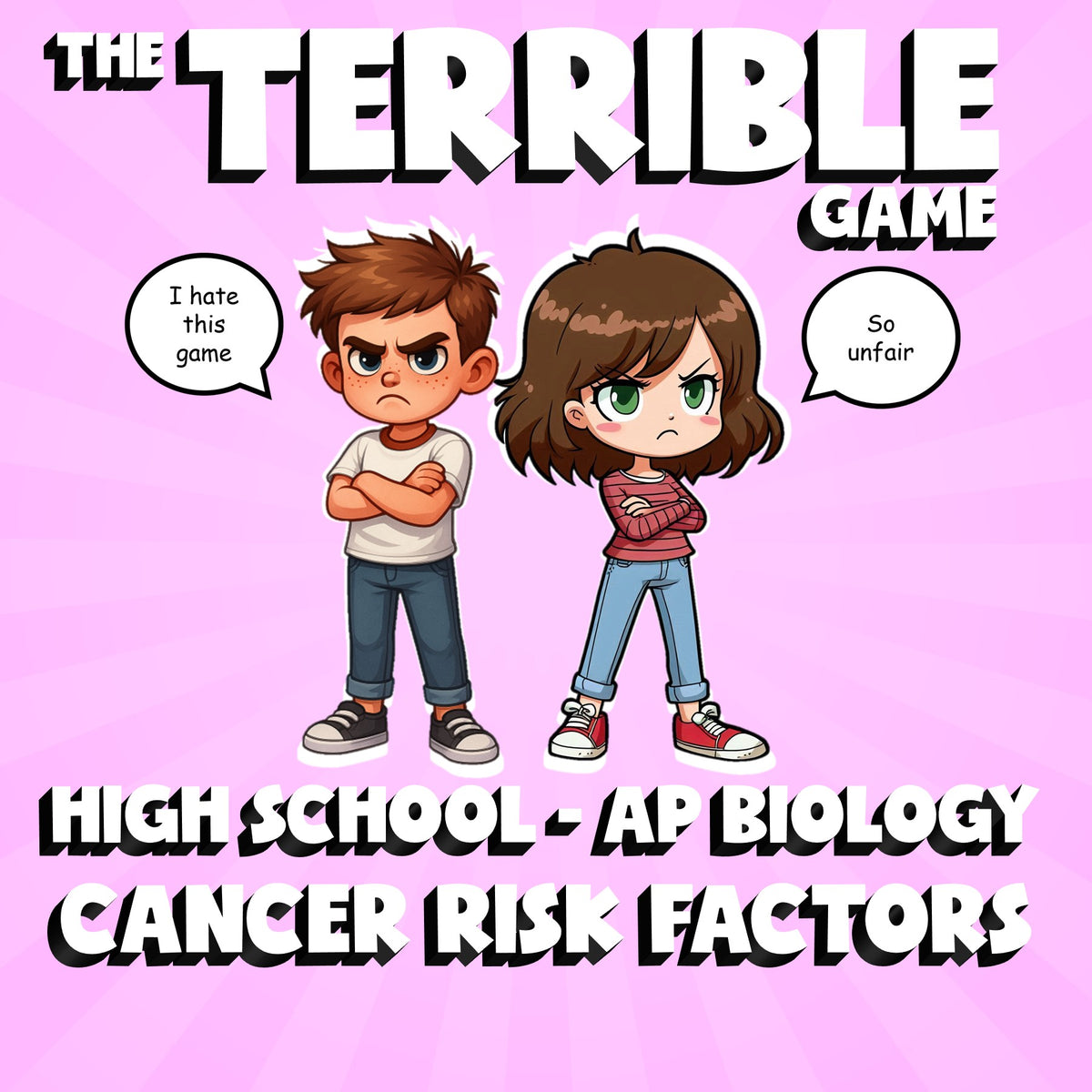 Cancer Risk Factors THE TERRIBLE GAME - No Prep AP Biology Science Review