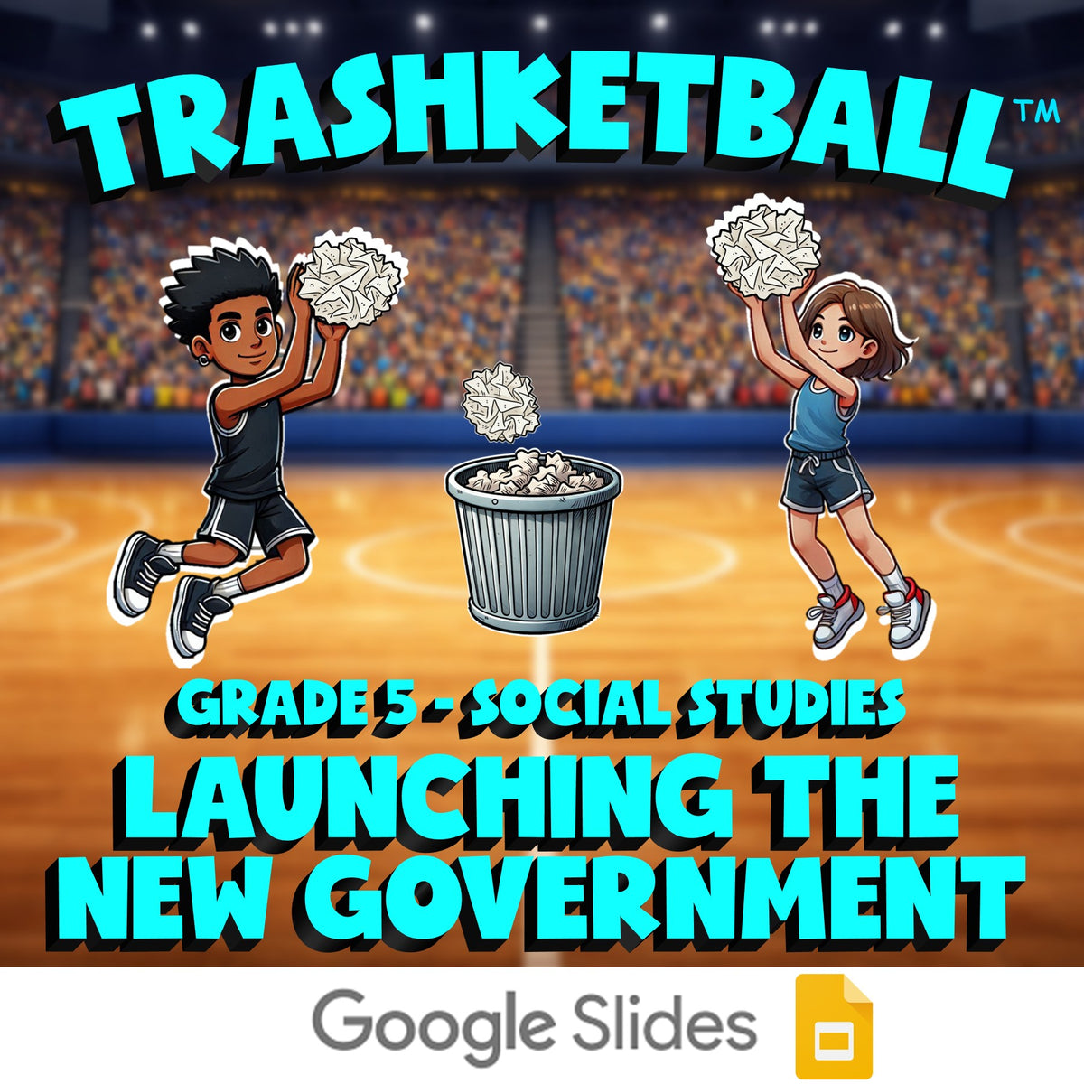 Launching the New Government TRASHKETBALL Socials Game - No Prep Grade 5 Review