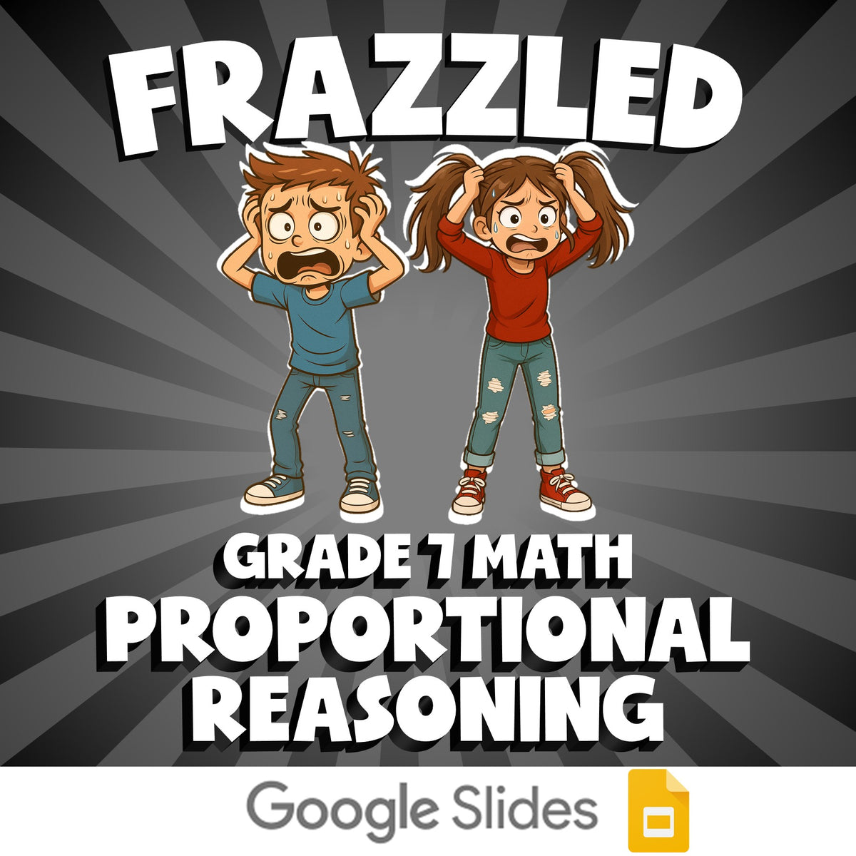Proportional Reasoning FRAZZLED Math Game - No Prep Grade 7 Review Activity
