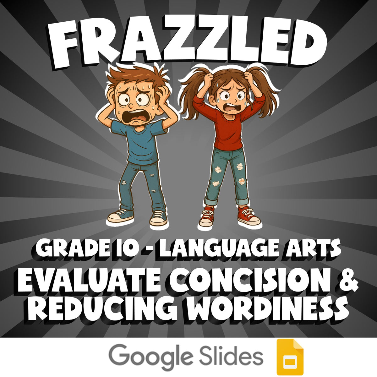 Evaluate Concision & Reducing Wordiness FRAZZLED ELA Game - No Prep Grade 10