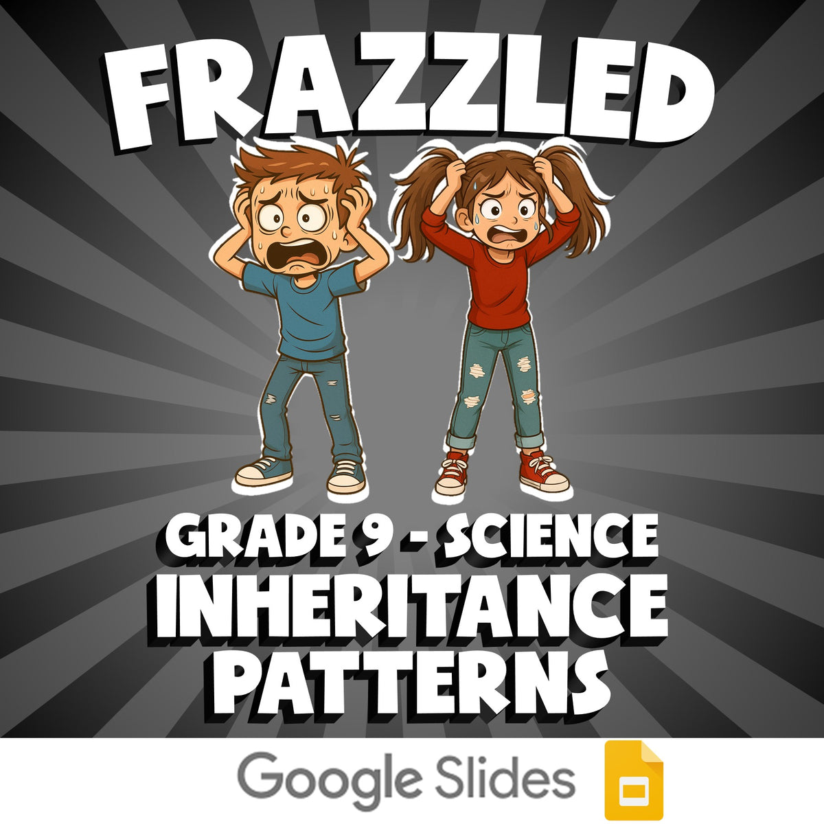 Inheritance Patterns FRAZZLED Science Game - No Prep Grade 9 Review Activity