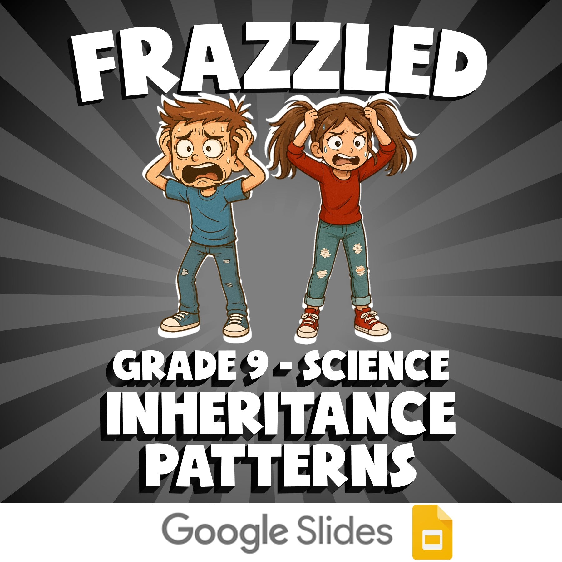 Inheritance Patterns FRAZZLED Science Game - No Prep Grade 9 Review Activity