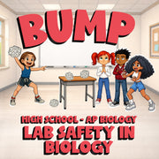 Lab Safety in Biology BUMP Science Game - No Prep AP Biology Review Activity