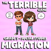 Migration THE TERRIBLE GAME - No Prep Grade 5 Socials Review Activity