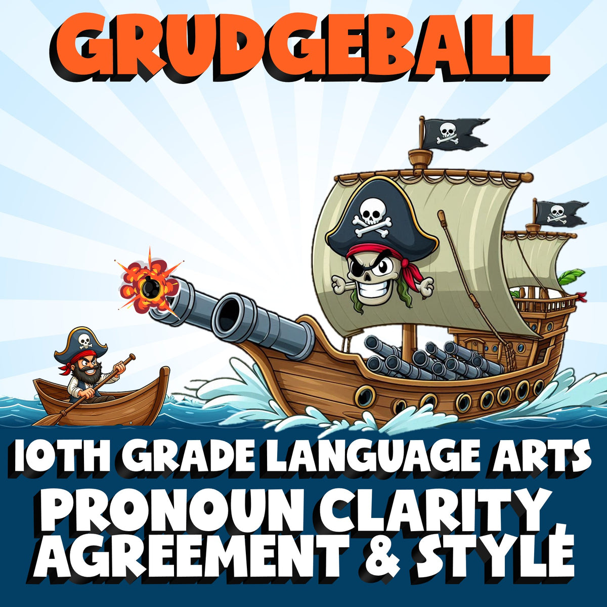 Pronoun Clarity, Agreement & Style GRUDGEBALL ELA Game - No Prep Grade 10 Review