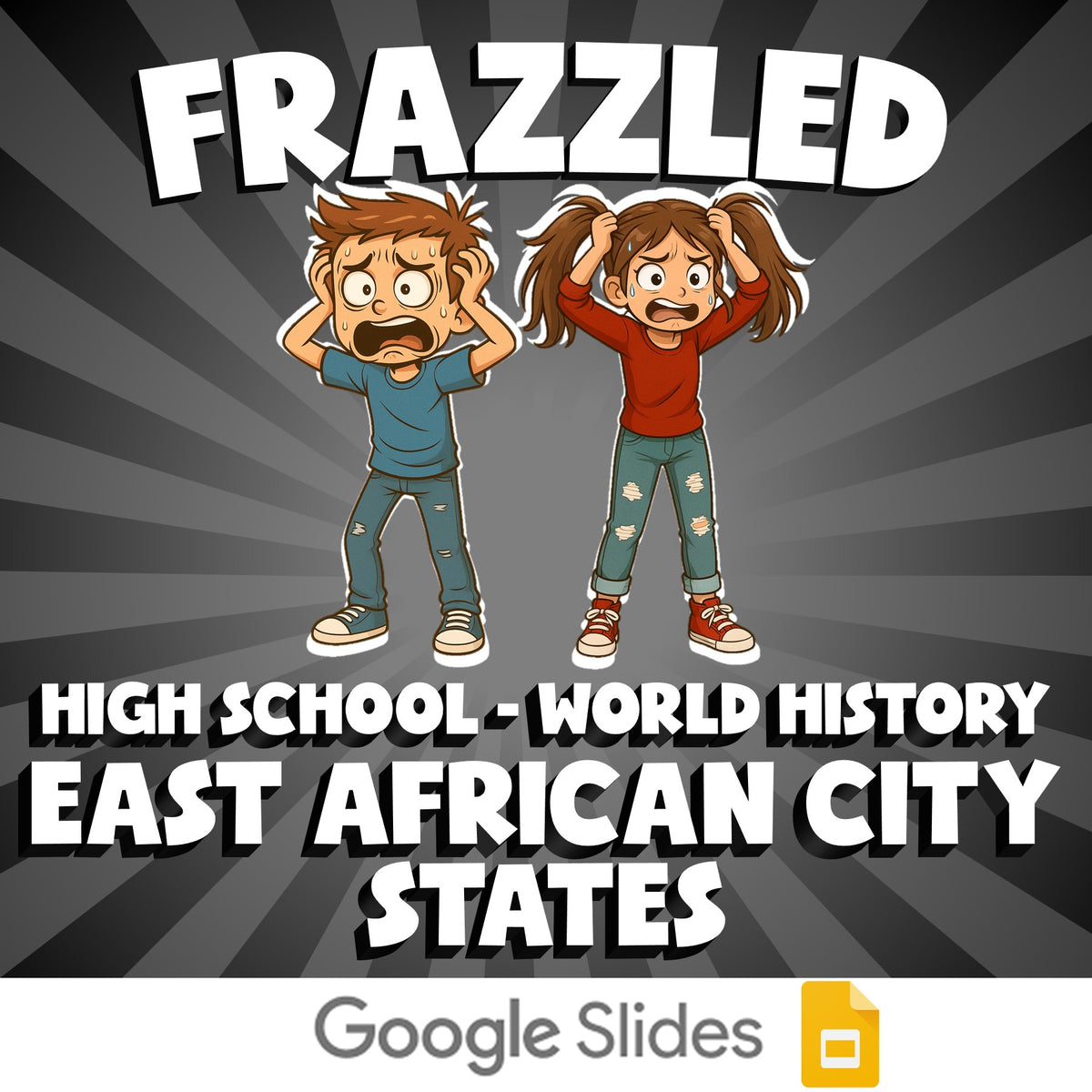 East African City States FRAZZLED Game - No Prep World History Review Activity