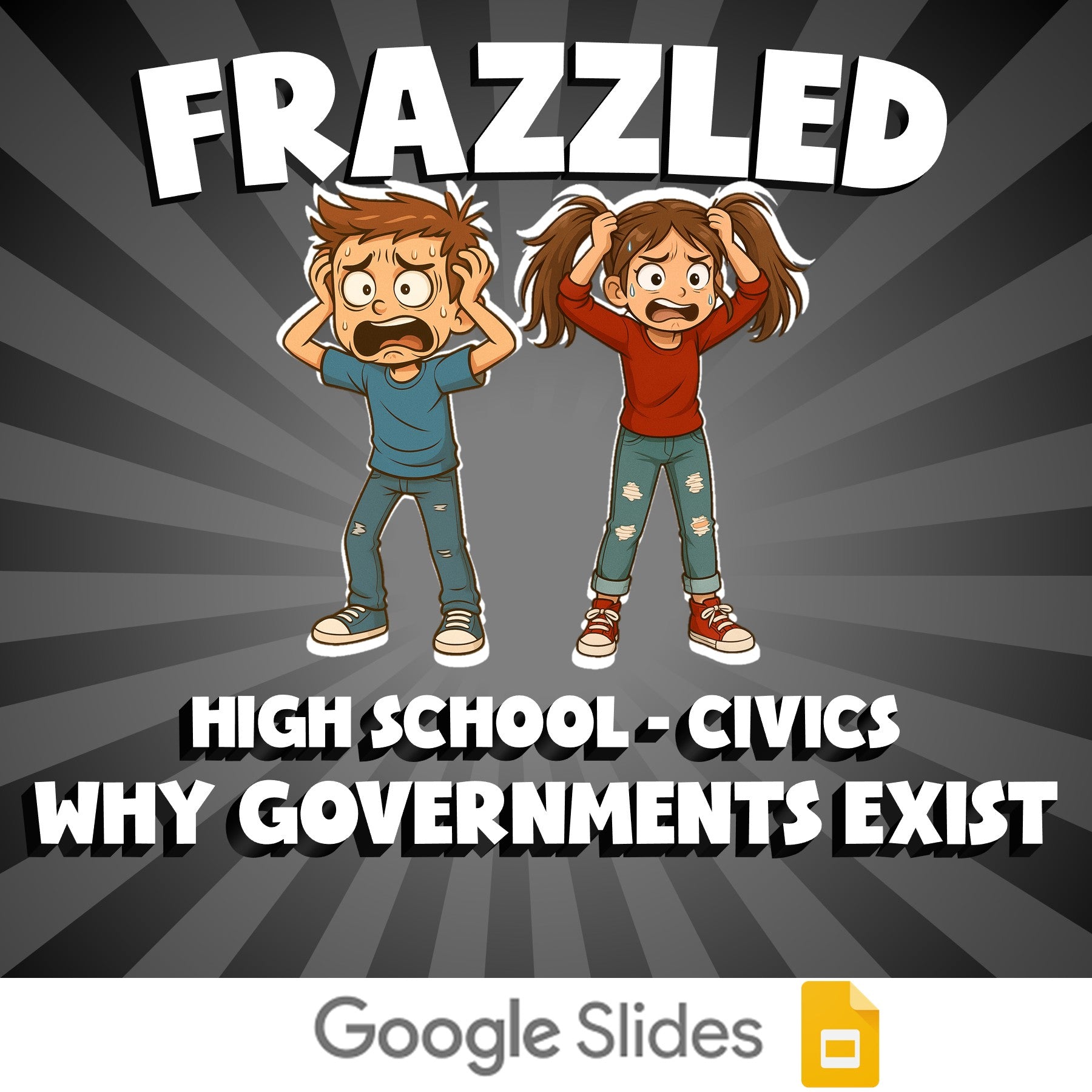 Why Governments Exist FRAZZLED Civics Game - No Prep Review Activity
