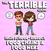 Food Chains & Food Webs THE TERRIBLE GAME - No Prep Biology Science Review