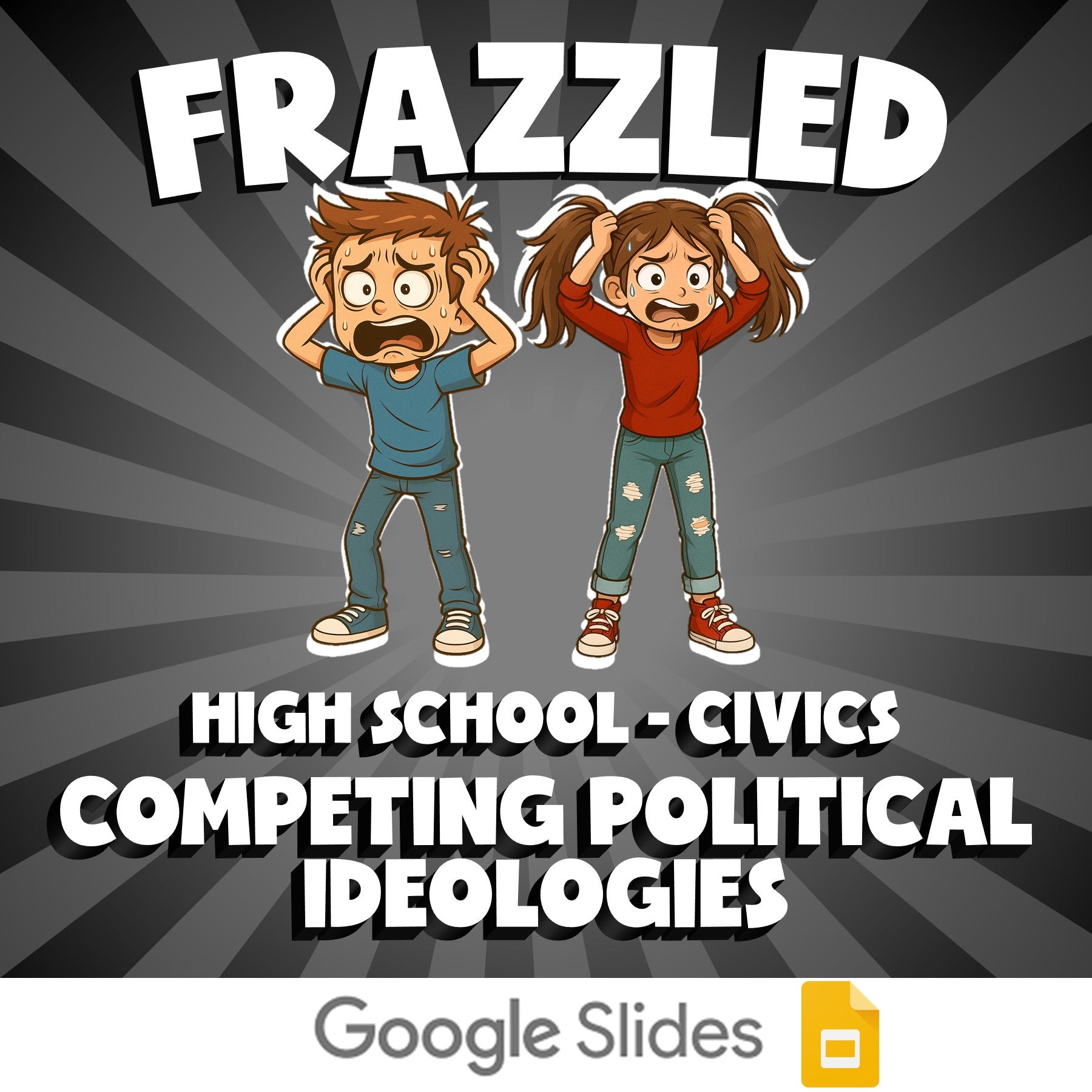 Competing Political Ideologies FRAZZLED Civics Game - No Prep Review Activity