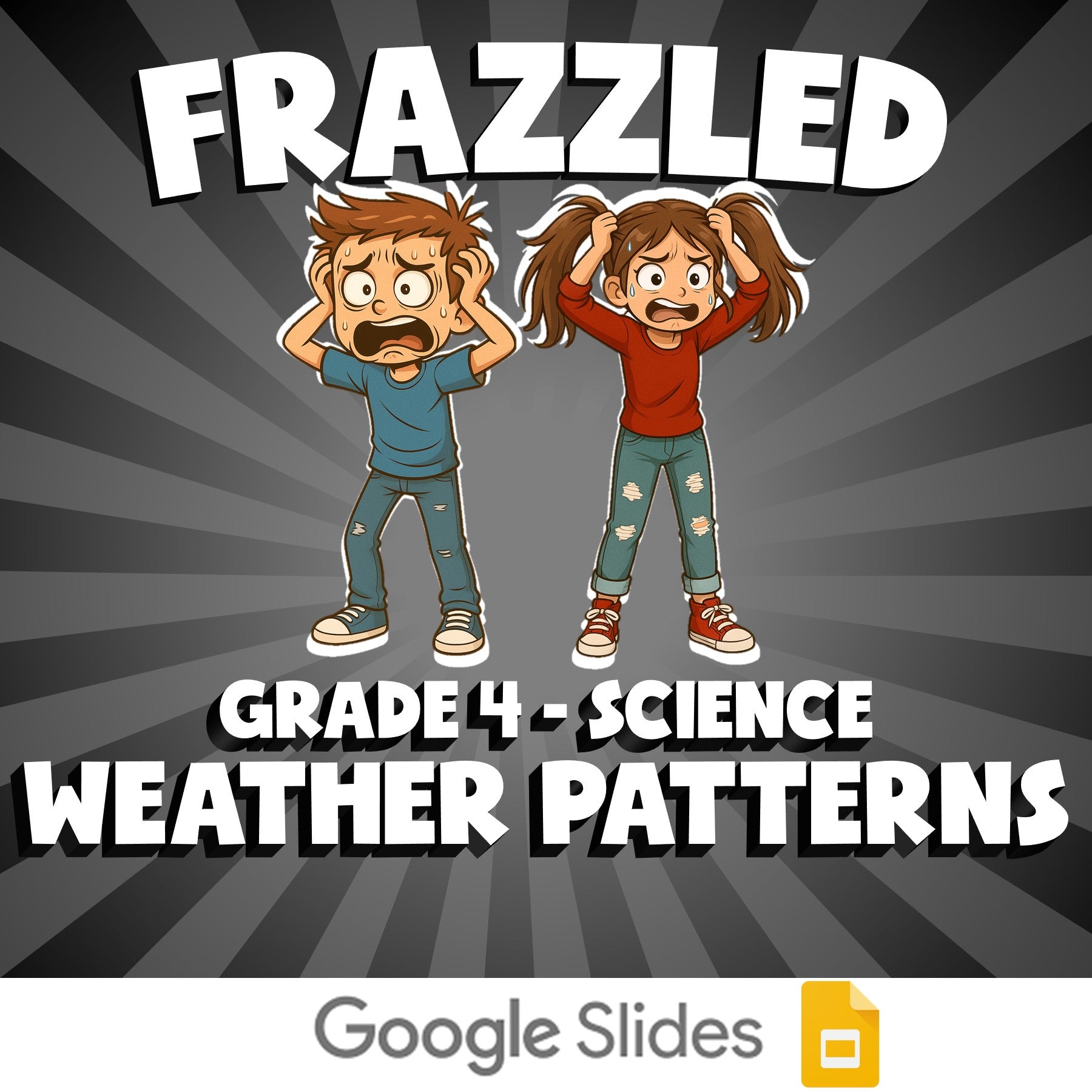 Weather Patterns FRAZZLED Science Game - No Prep Grade 4 Review Activity