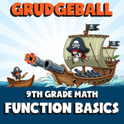 Function Basics GRUDGEBALL Math Game - No Prep Grade 9 Review Activity