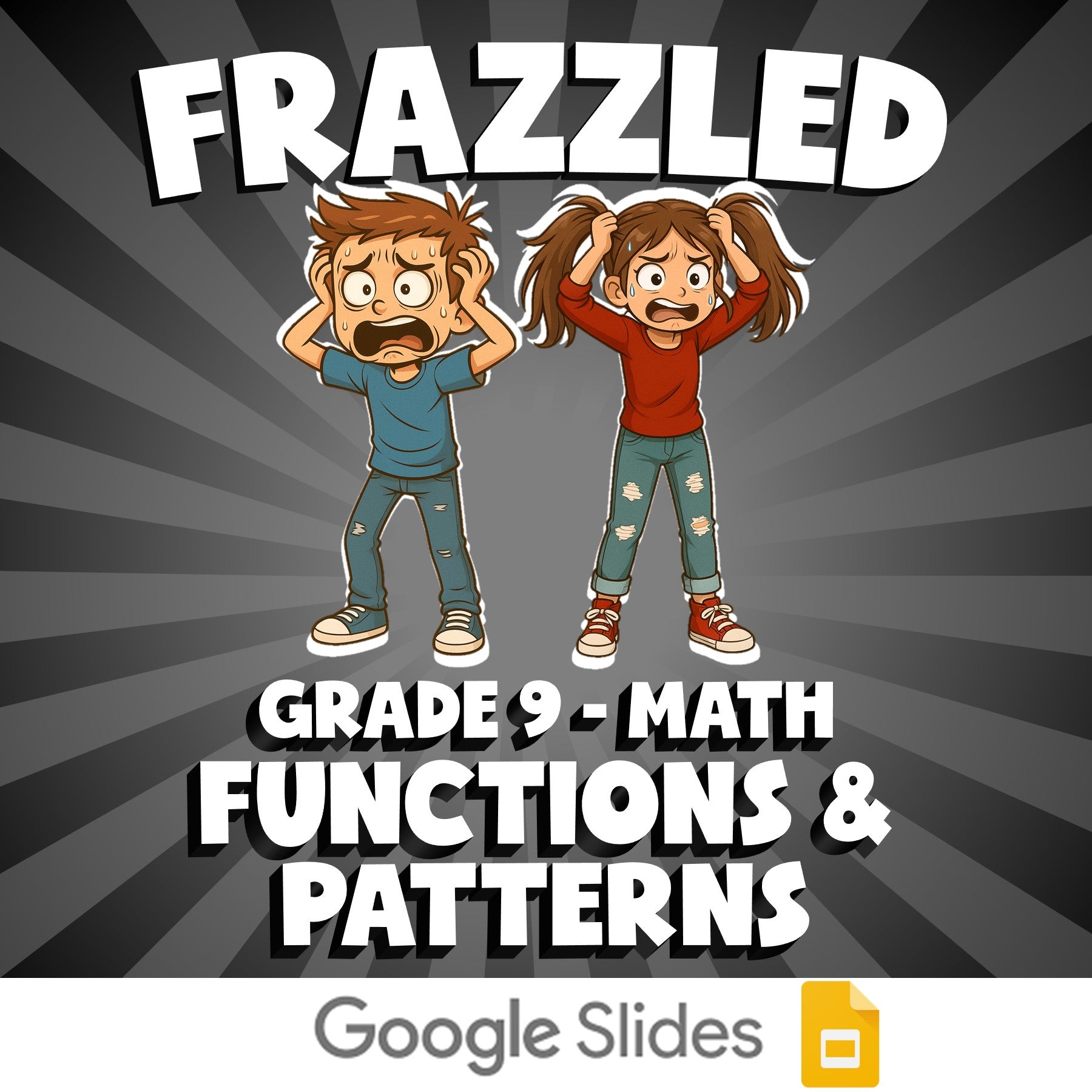 Functions & Patterns FRAZZLED Math Game - No Prep Grade 9 Review Activity