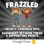 Alignment Between Thesis & Supporting Points FRAZZLED ELA Game - Grade 11