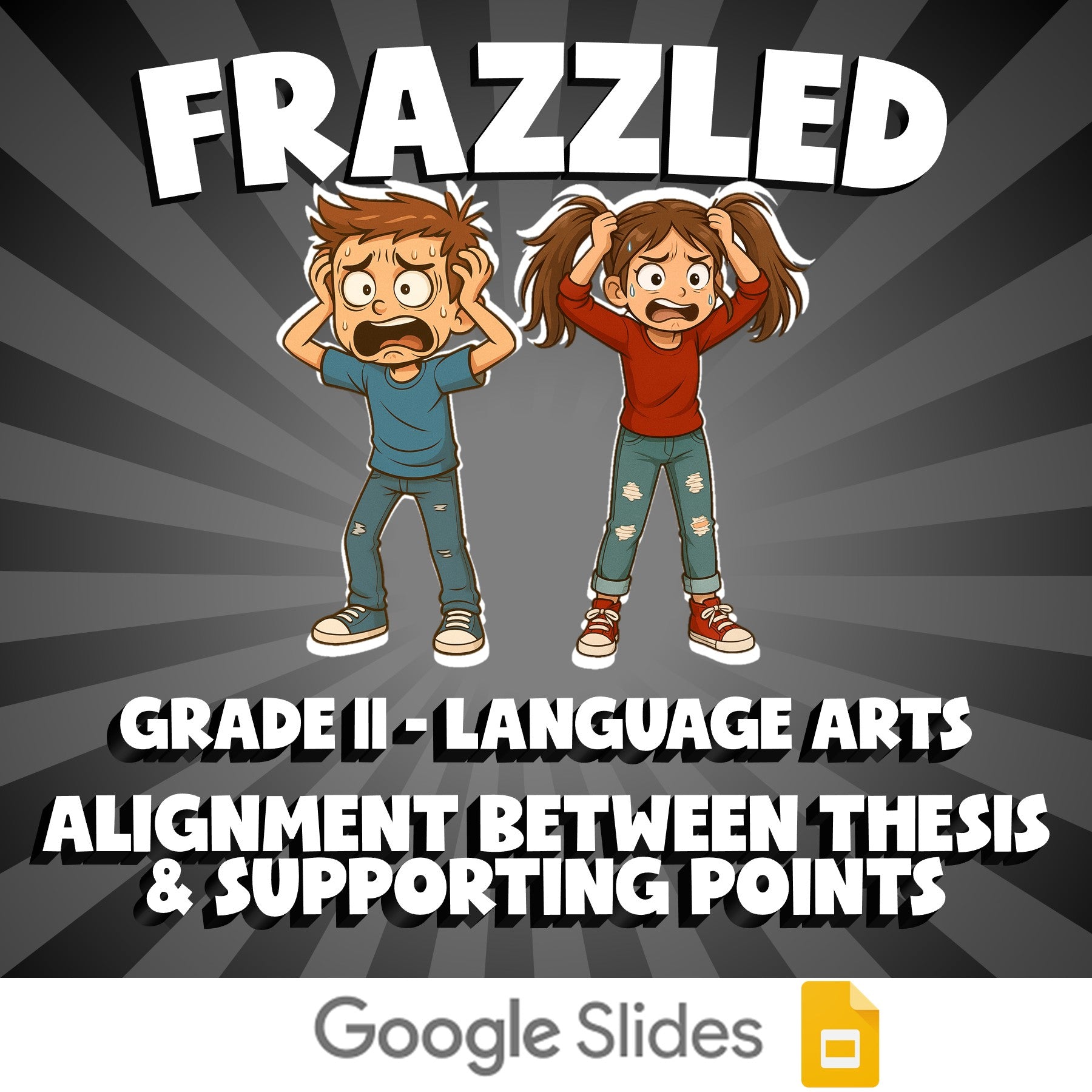 Alignment Between Thesis & Supporting Points FRAZZLED ELA Game - Grade 11