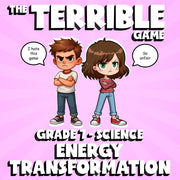 Energy Transformation THE TERRIBLE GAME - No Prep Grade 7 Science Review