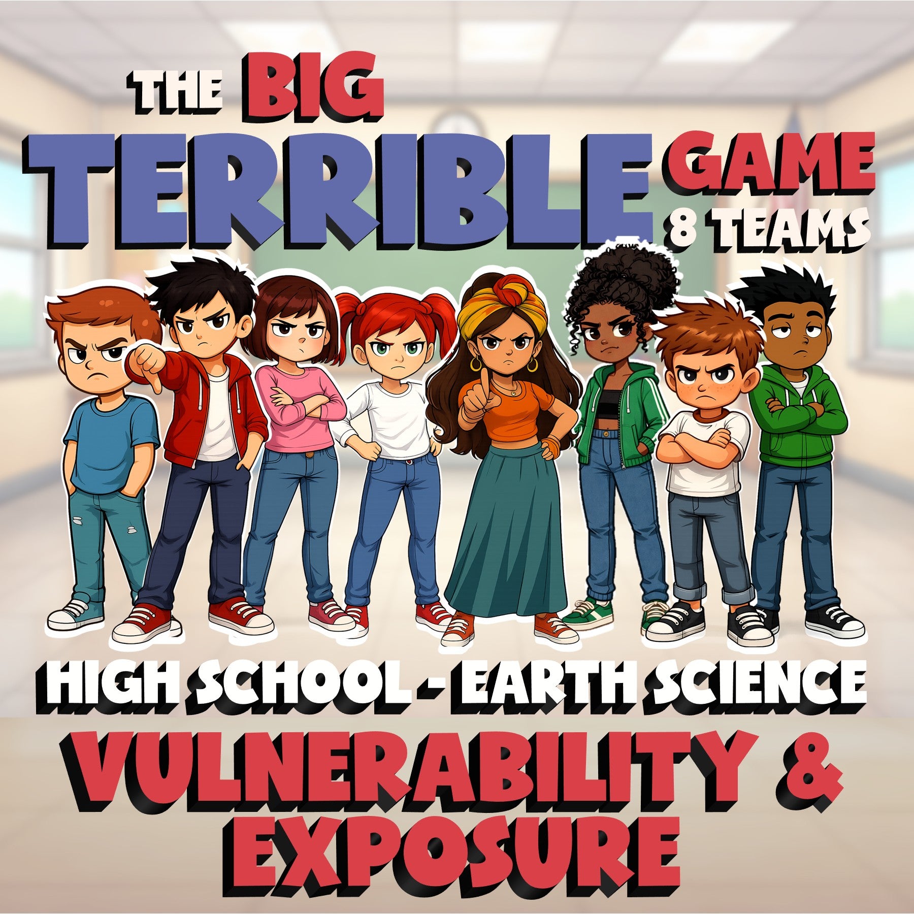 Vulnerability & Exposure BIG TERRIBLE GAME - No Prep Earth Science Review