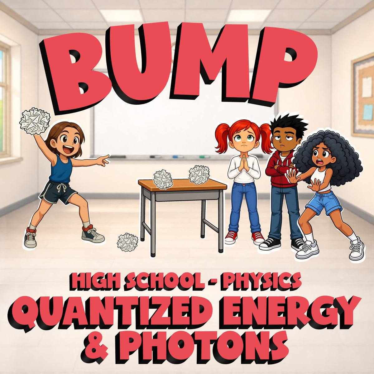 Quantized Energy & Photons BUMP Science Game - No Prep Physics Review Activity