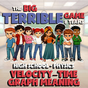 Velocity–Time Graph Meaning BIG TERRIBLE GAME - No Prep Physics Science Review