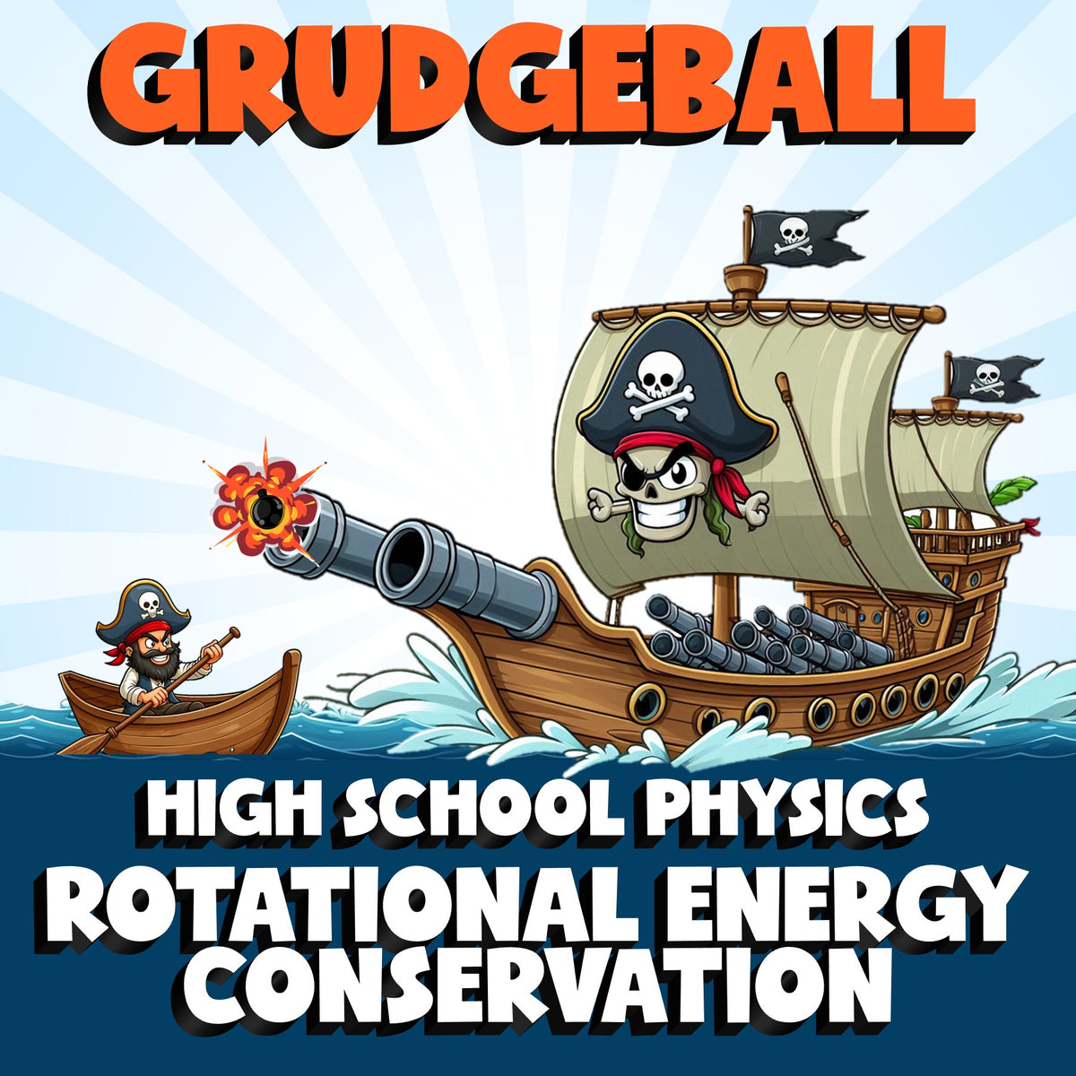 Rotational Energy Conservation GRUDGEBALL Science Game - No Prep Physics Review