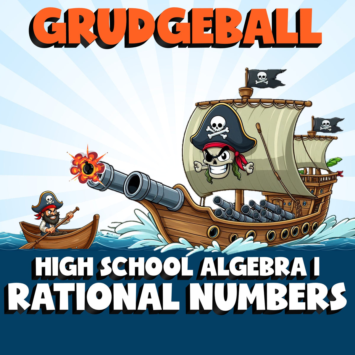Rational Numbers GRUDGEBALL Math Game - No Prep Algebra 1 Review Activity