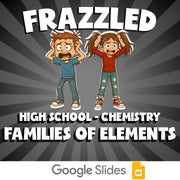 Families of Elements FRAZZLED Science Game - No Prep Chemistry Review Activity