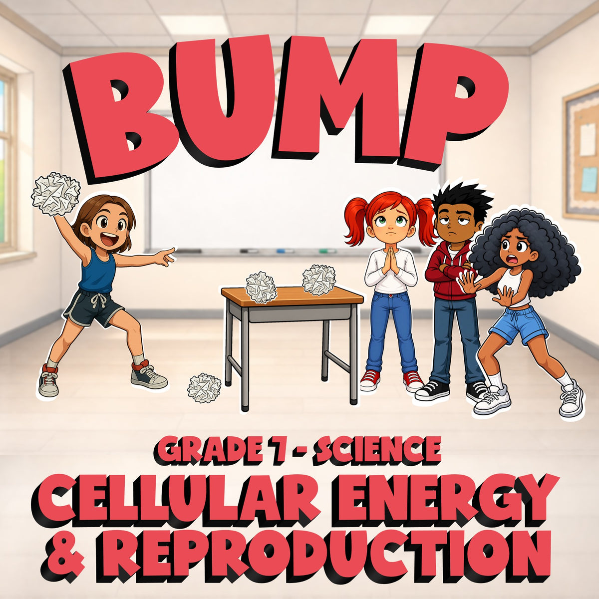 Cellular Energy & Reproduction BUMP Science Game - No Prep Grade 7 Review
