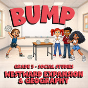 Westward Expansion & Geography BUMP Socials Game - No Prep Grade 5 Review