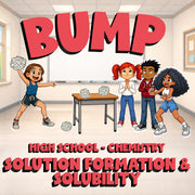Solution Formation & Solubility BUMP Science Game - No Prep Chemistry Review