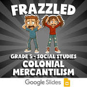Colonial Mercantilism FRAZZLED Socials Game - No Prep Grade 5 Review Activity