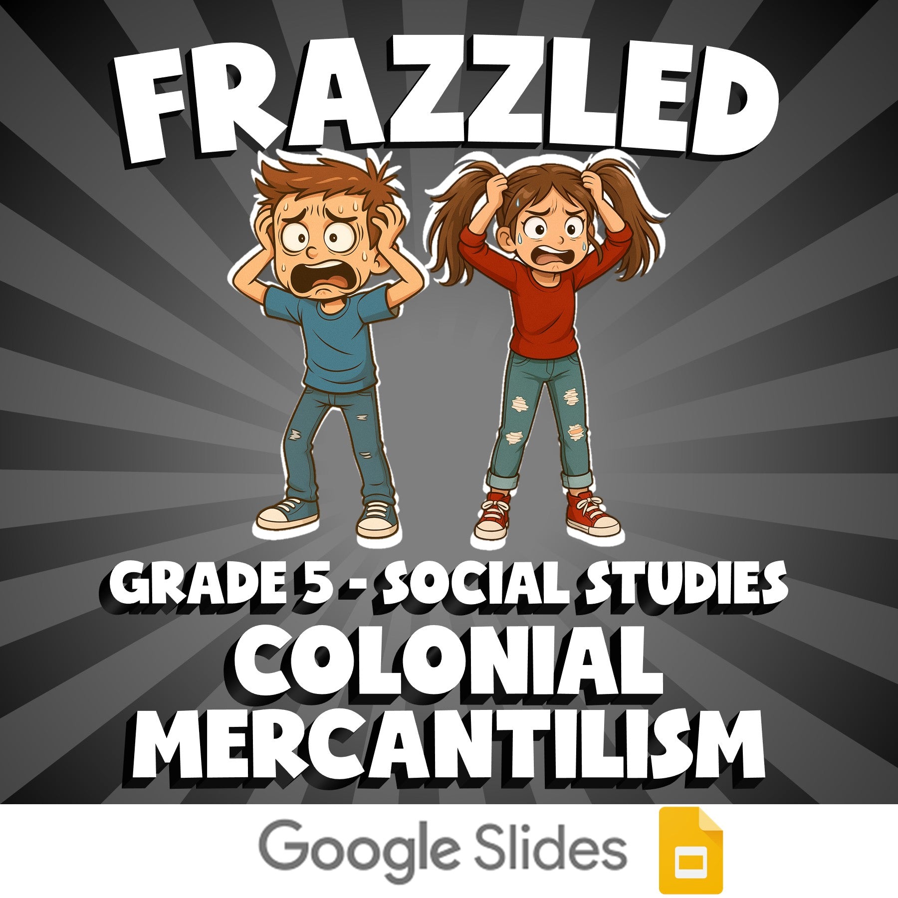 Colonial Mercantilism FRAZZLED Socials Game - No Prep Grade 5 Review Activity
