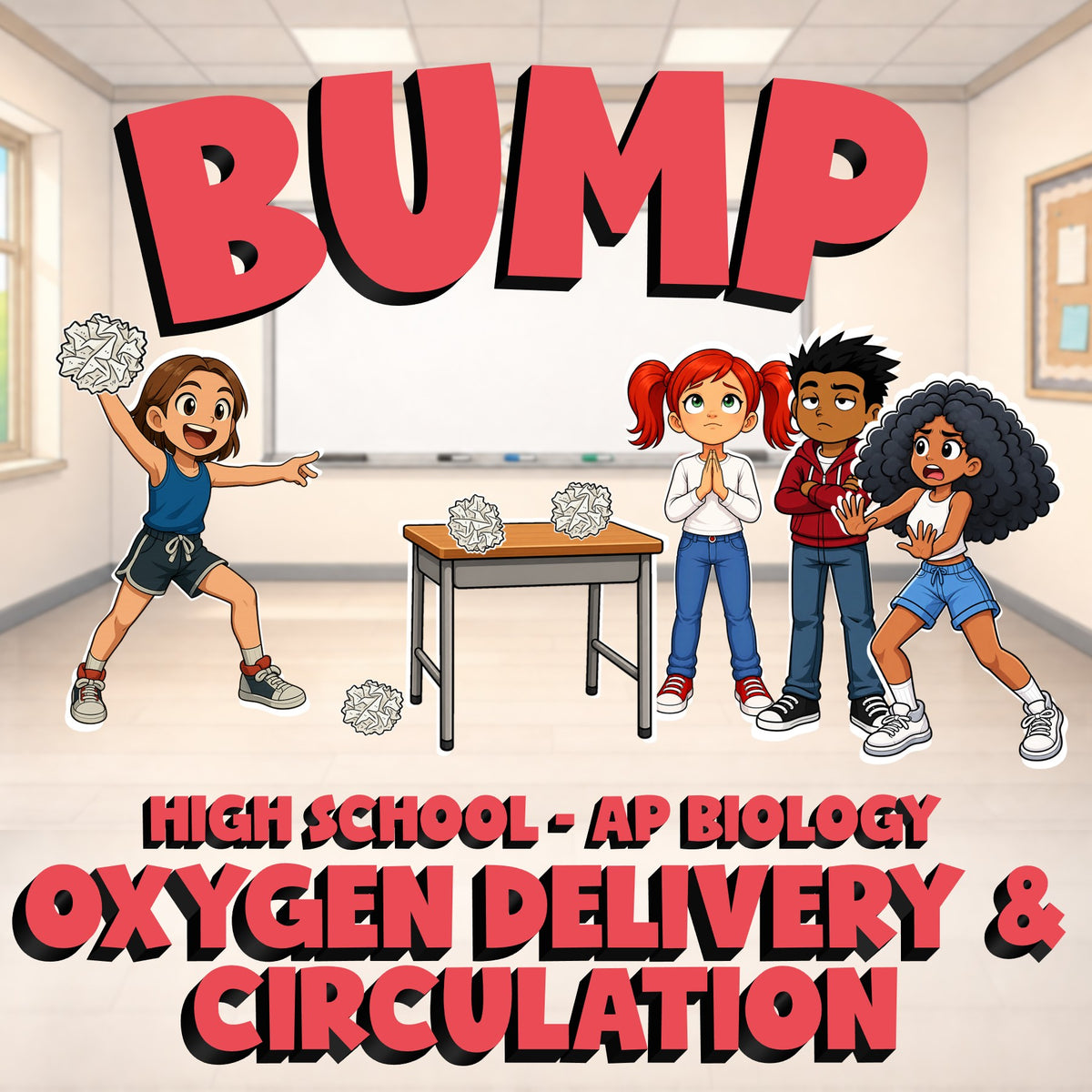 Oxygen Delivery & Circulation BUMP Science Game - No Prep AP Biology Review