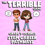 STEM Career Pathways THE TERRIBLE GAME - No Prep Grade 7 Science Review Activity