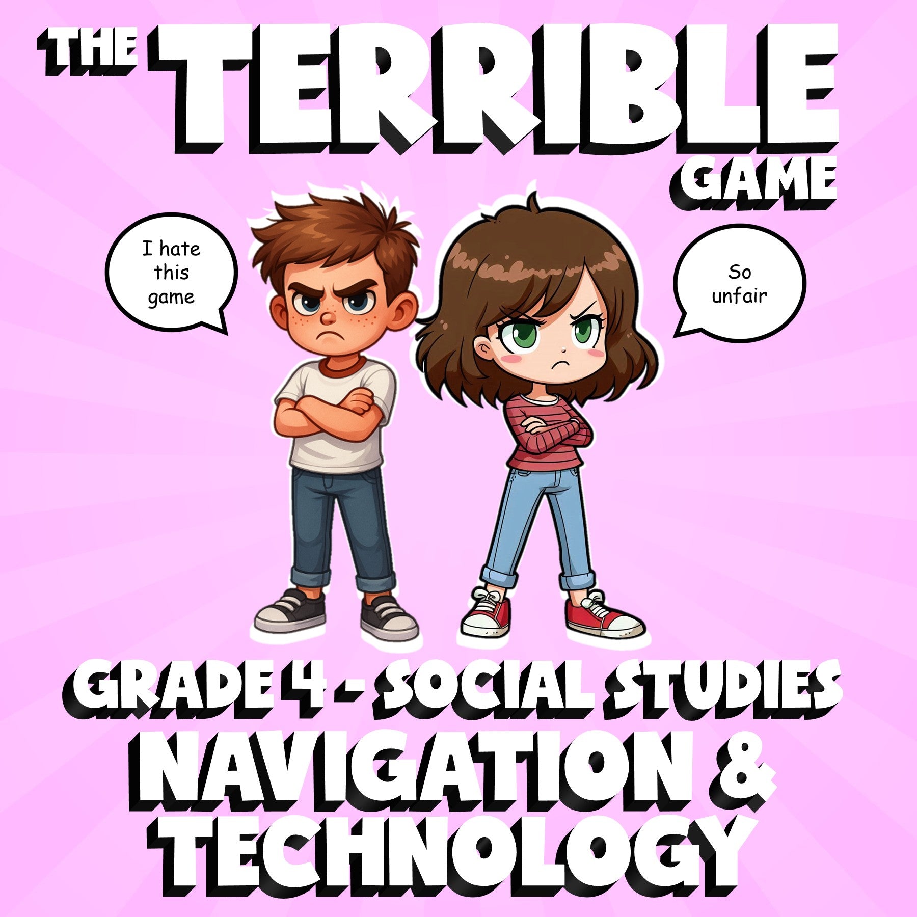 Navigation & Technology THE TERRIBLE GAME - No Prep Grade 4 Socials Review
