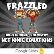 Net ionic Equations FRAZZLED Science Game - No Prep Chemistry Review Activity