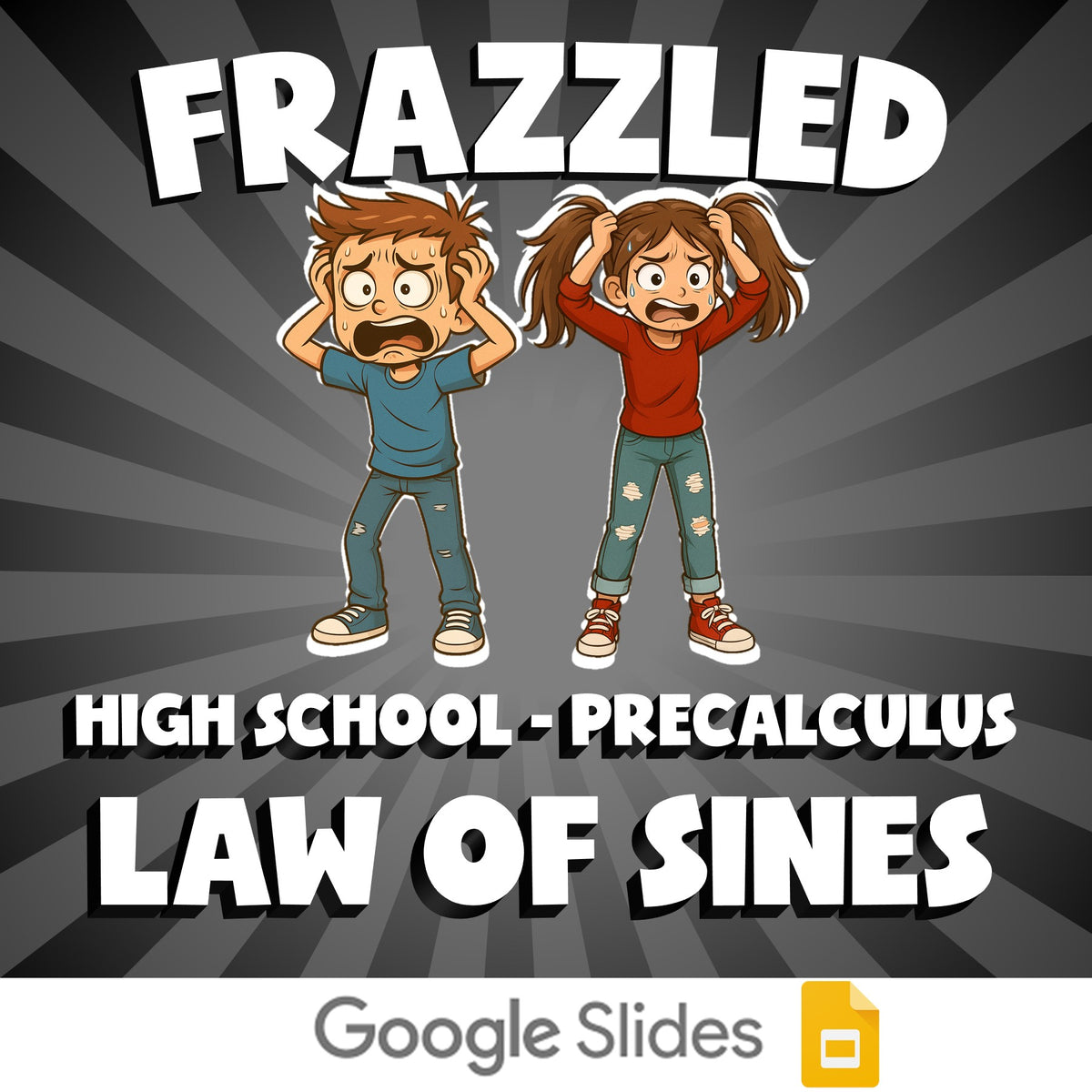 Law of Sines FRAZZLED Math Game - No Prep PreCalculus Review Activity
