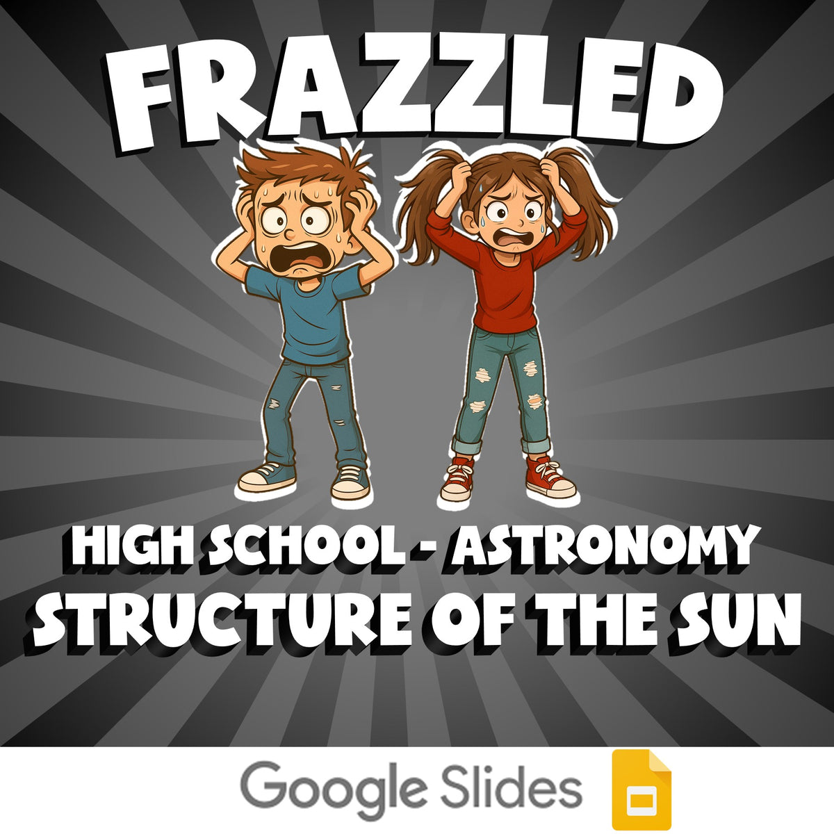 Structure of the Sun FRAZZLED Science Game - No Prep Astronomy Review Activity