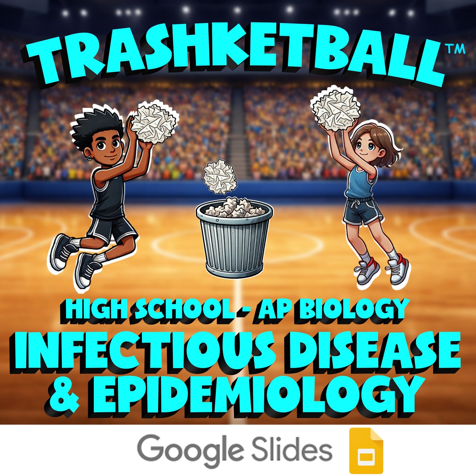 Infectious Disease & Epidemiology TRASHKETBALL Science Game - No Prep AP Biology