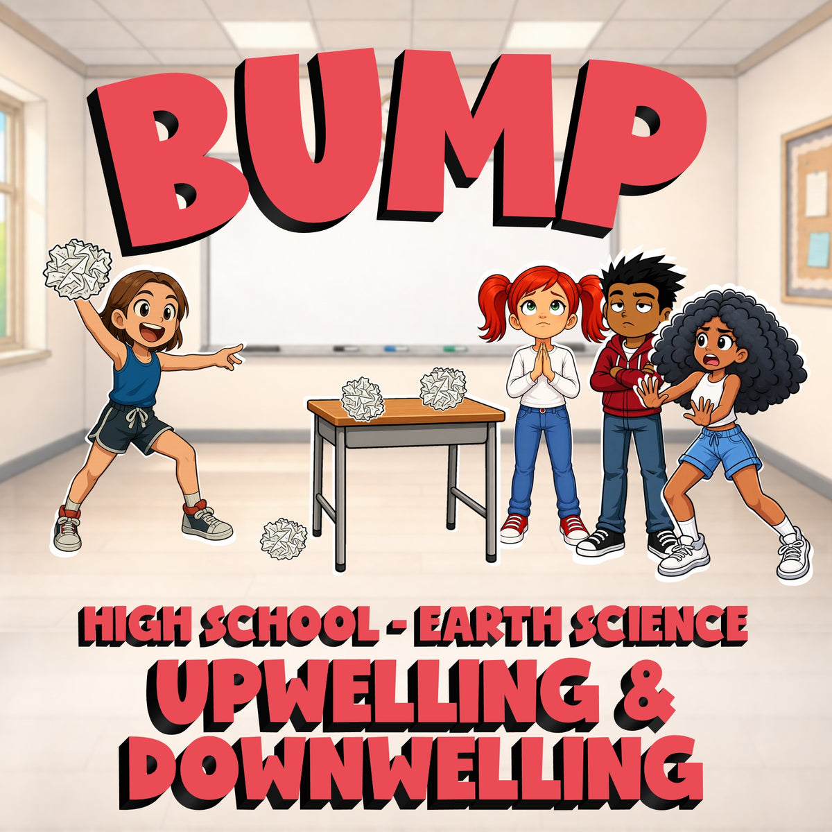 Upwelling & Downwelling BUMP Game - No Prep Earth Science Review Activity