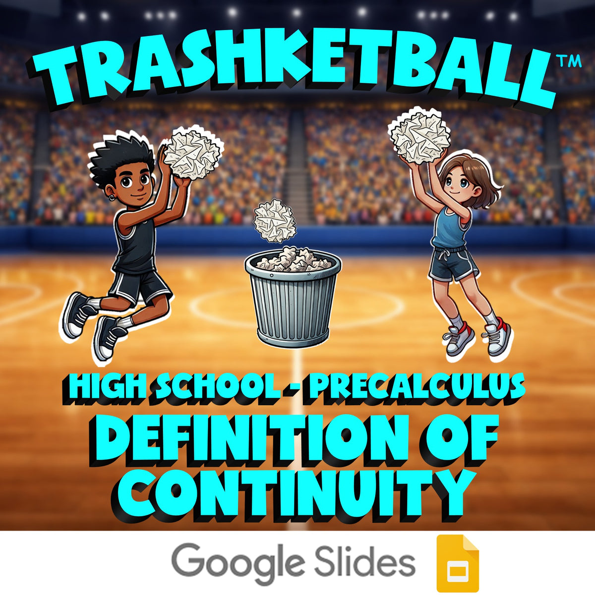 Definition of Continuity TRASHKETBALL Math Game - No Prep PreCalculus Review