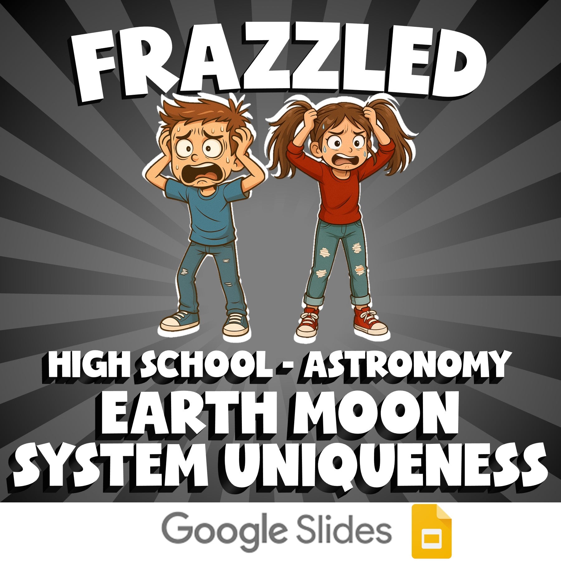 Earth Moon System Uniqueness FRAZZLED Science Game - No Prep Astronomy Review
