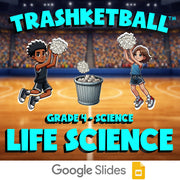 Life Science TRASHKETBALL Science Game - No Prep Grade 4 Review Activity